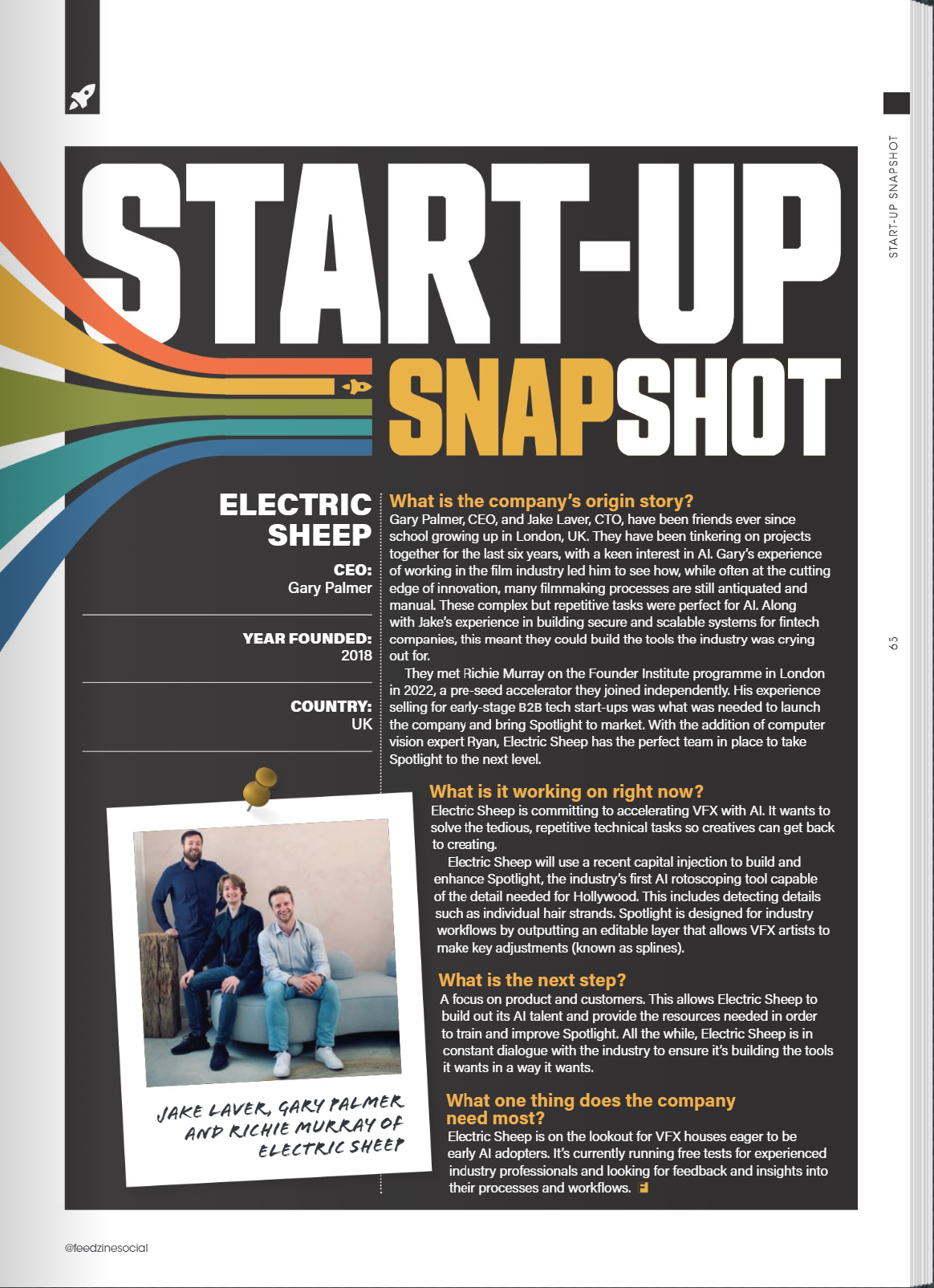 FEED: Start up Snapshot of Electric Sheep